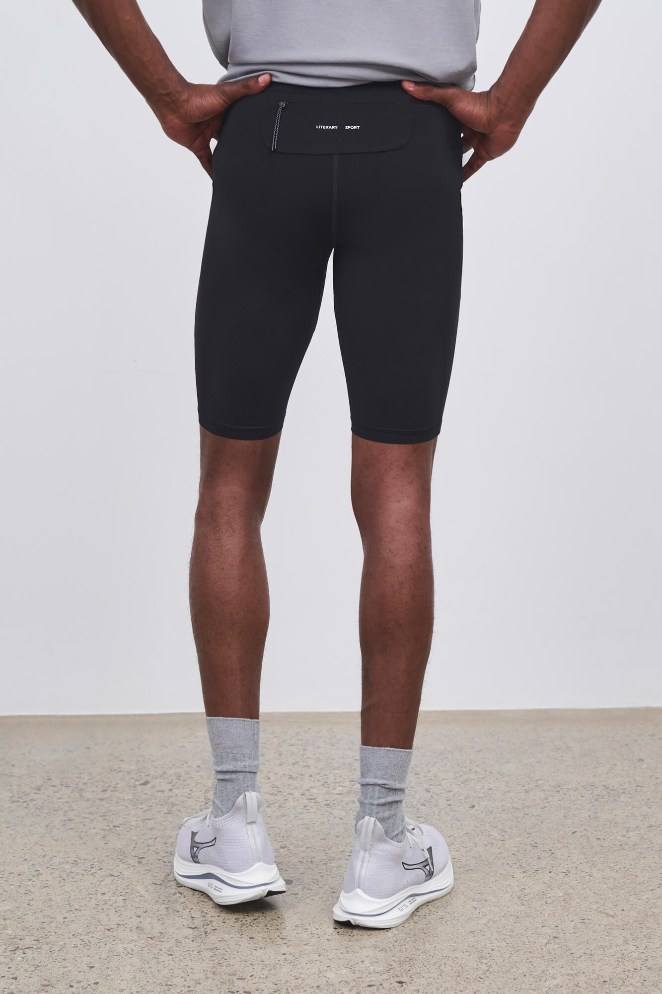 Literary Sport - Mens Pablo Run Short Tight in Cordura - Black