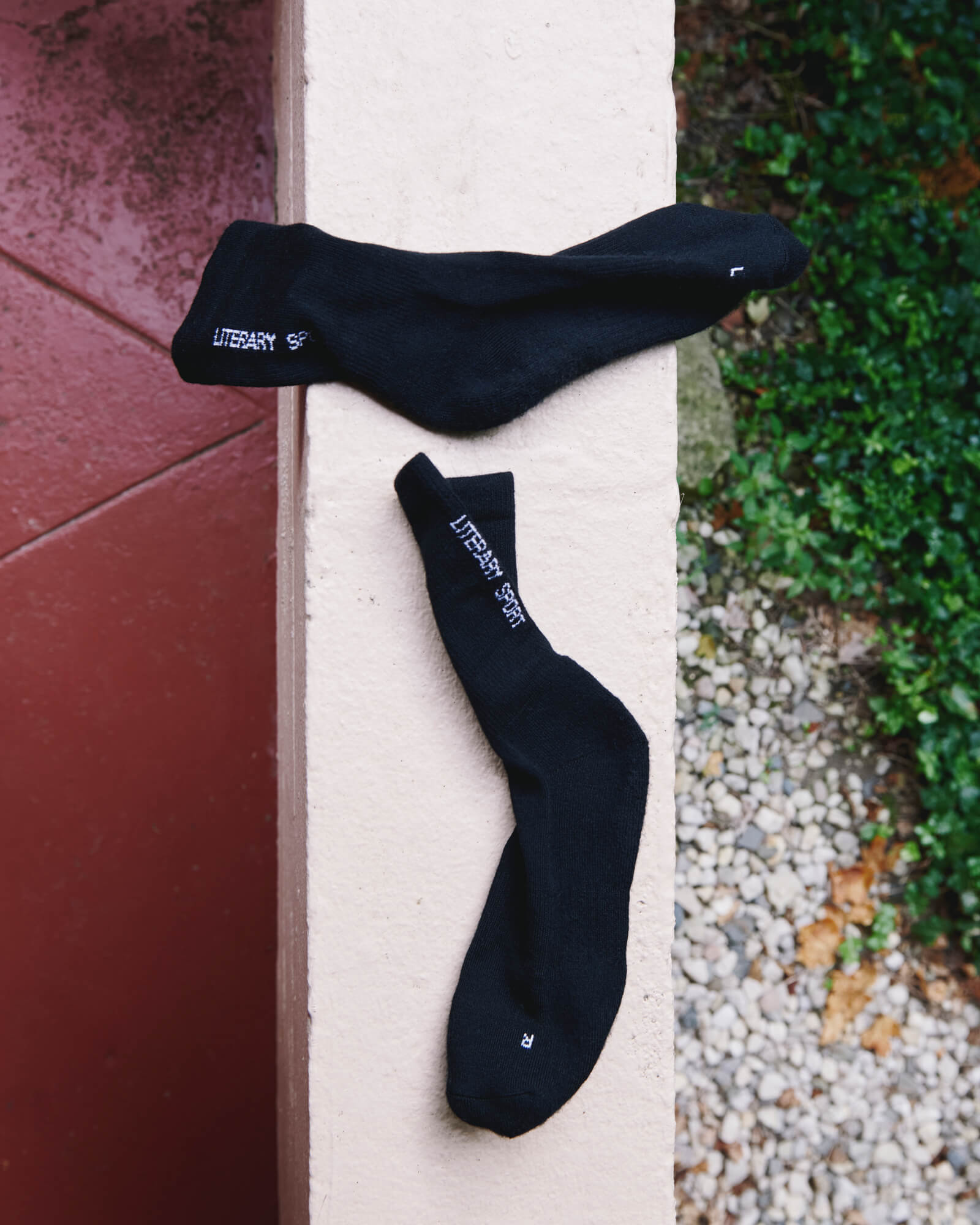 Literary Sport | Unisex Locke Crew Socks in Black