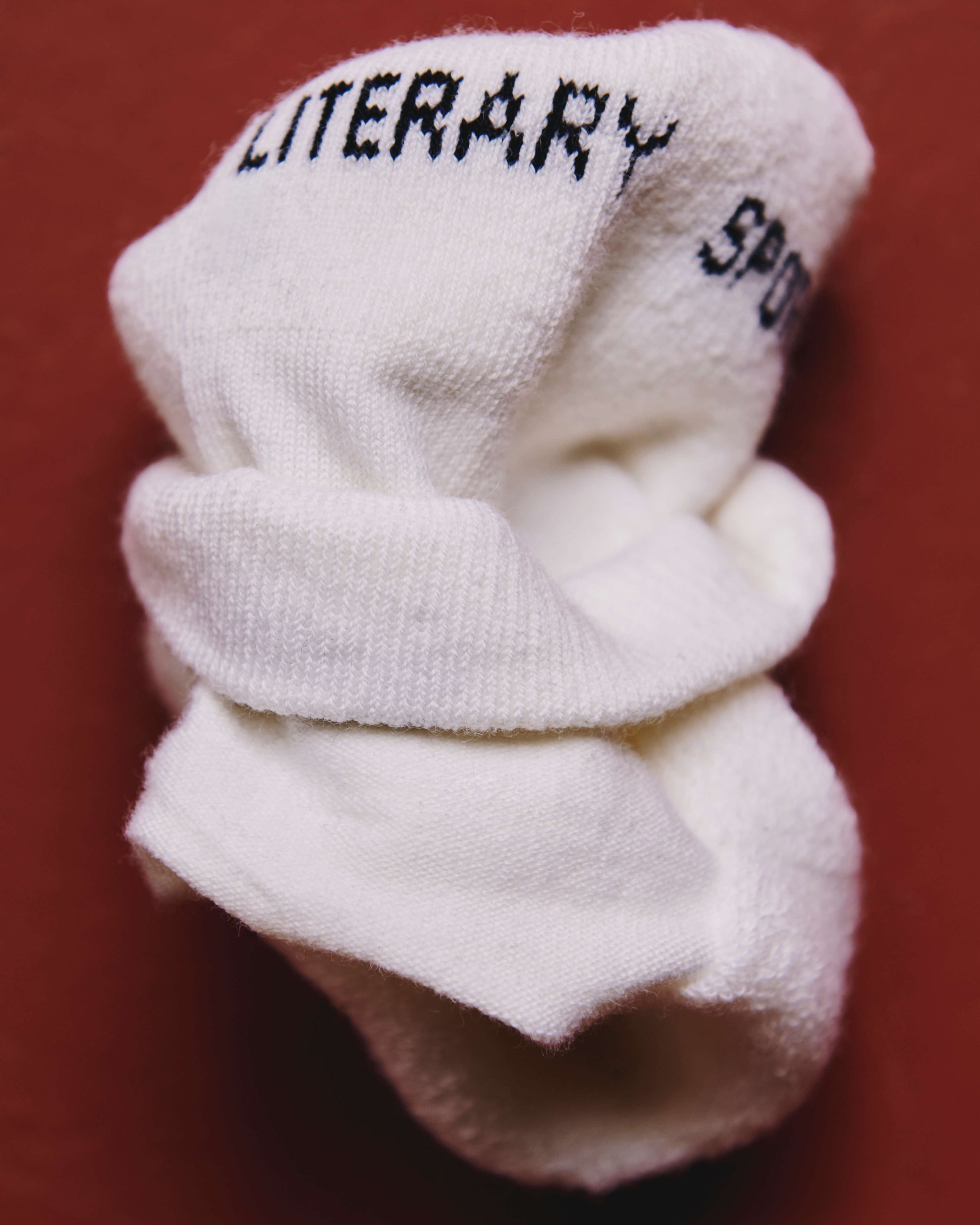 Literary Sport | Unisex Page Ankle Socks in White