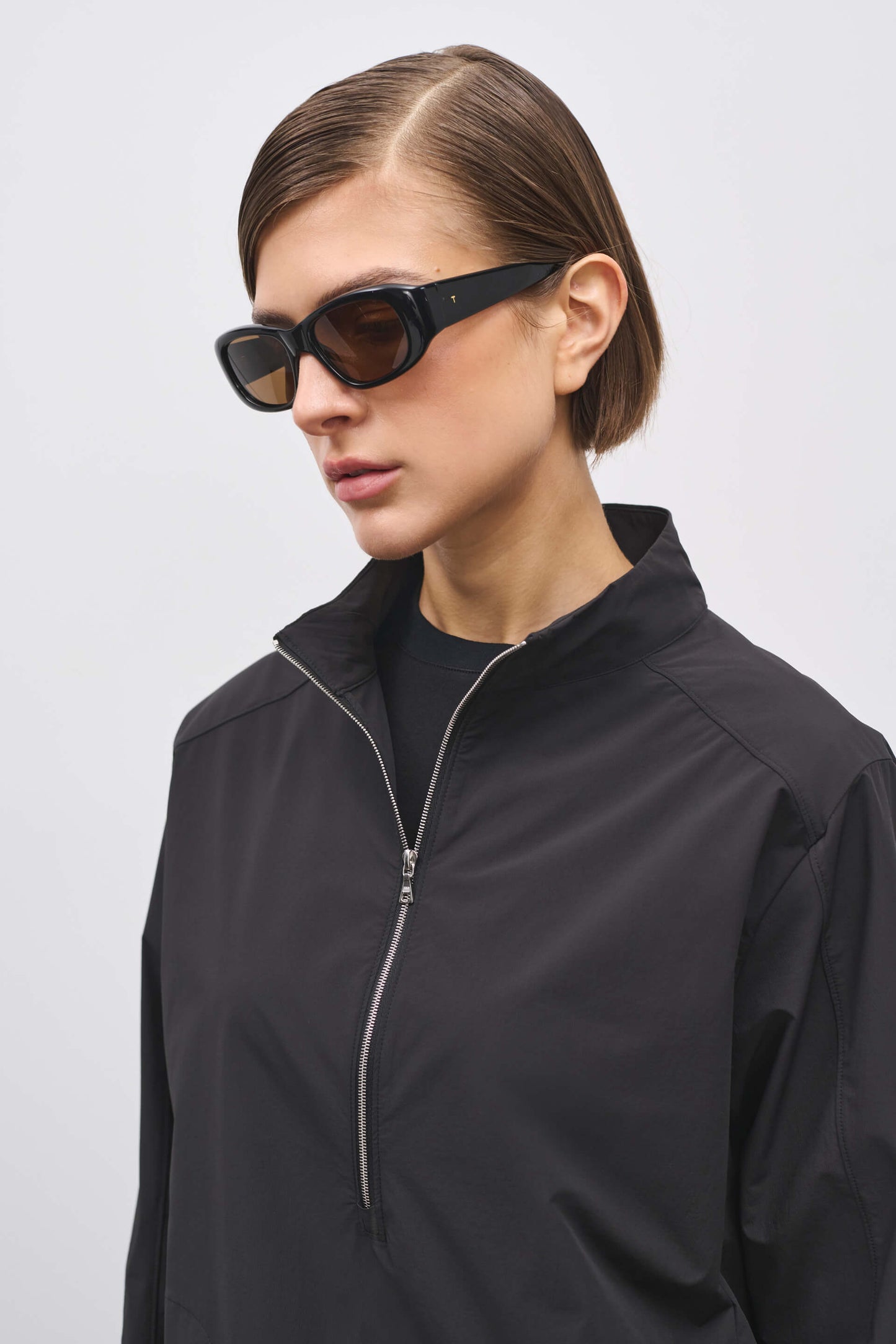 Literary Sport | Womens Virginia Half Zip Performance Jacket in Black