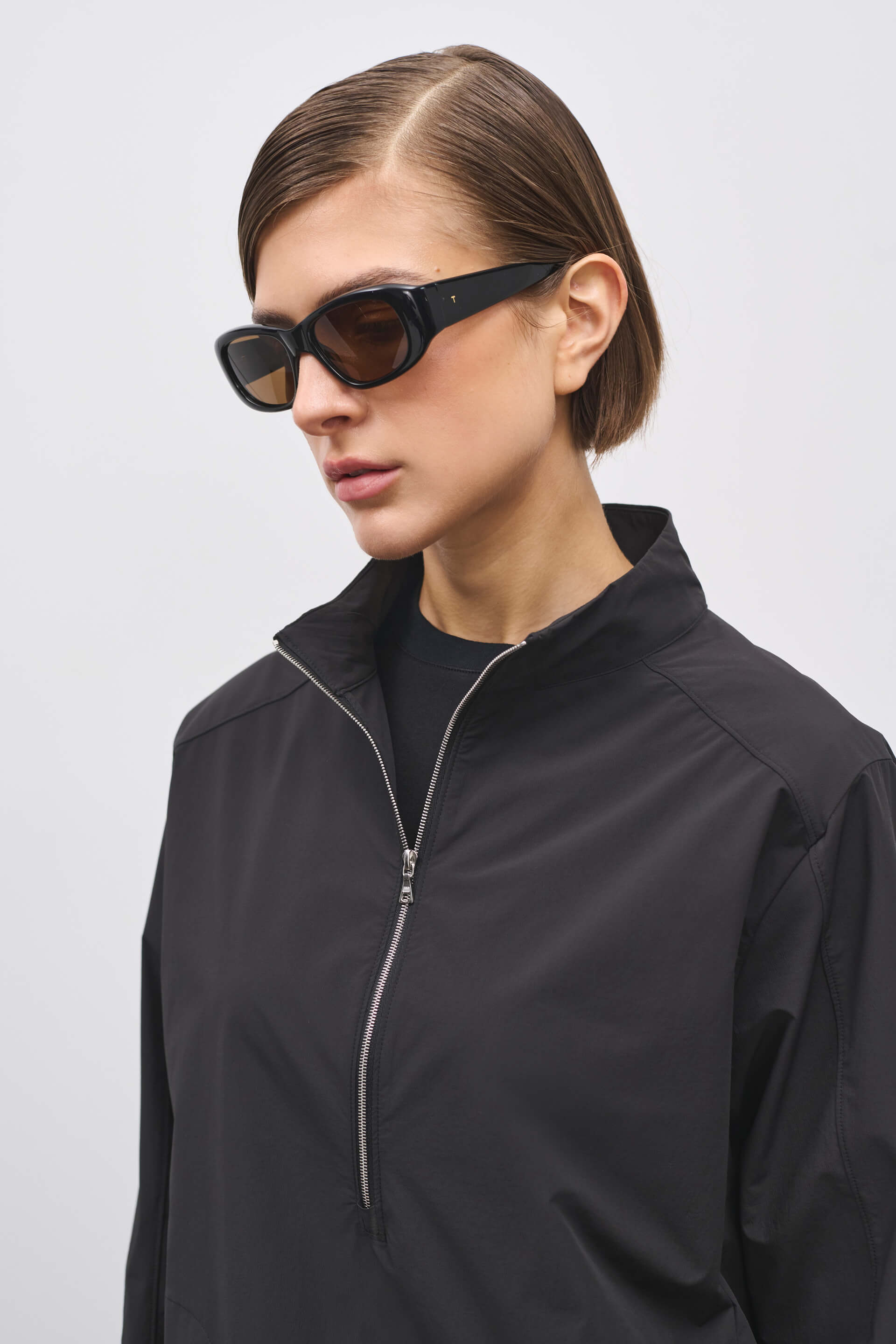 Literary Sport | Womens Virginia Half Zip Performance Jacket in Black