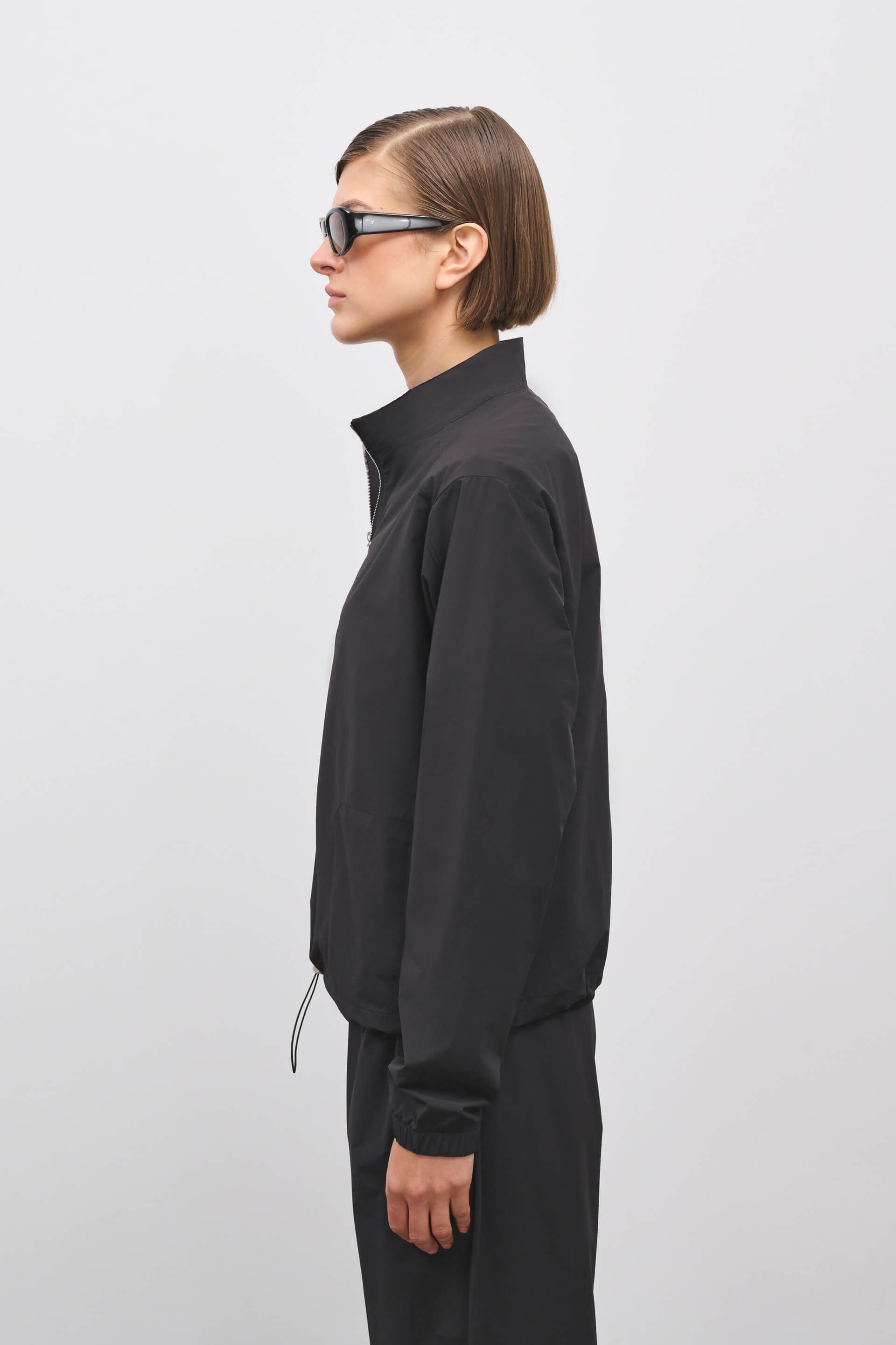 Literary Sport | Womens Virginia Half Zip Performance Jacket in Black