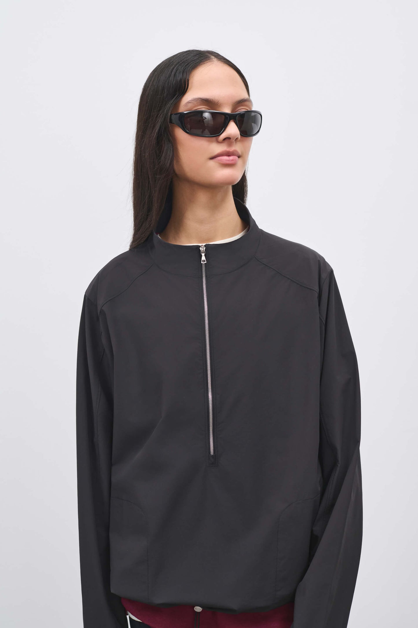 Literary Sport | Womens Virginia Half Zip Performance Jacket in Black