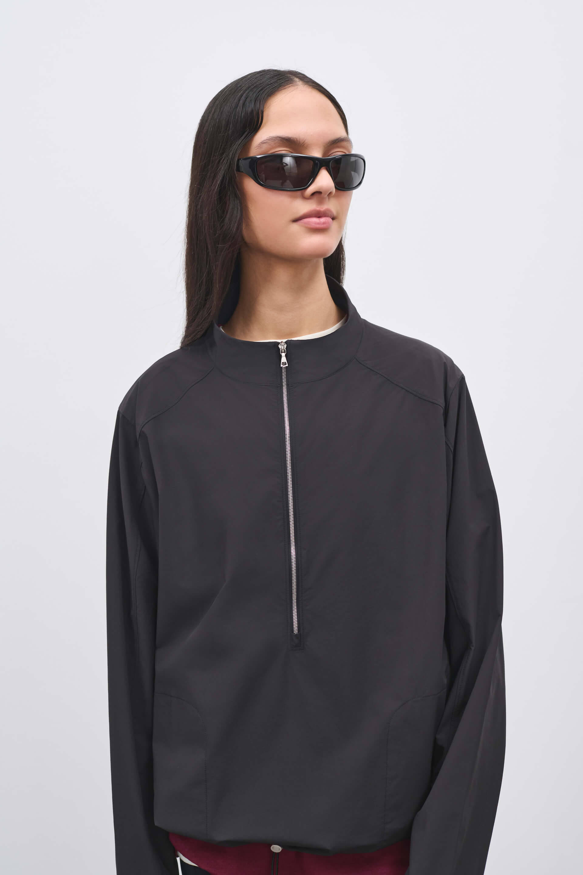 Literary Sport | Womens Virginia Half Zip Performance Jacket in Black