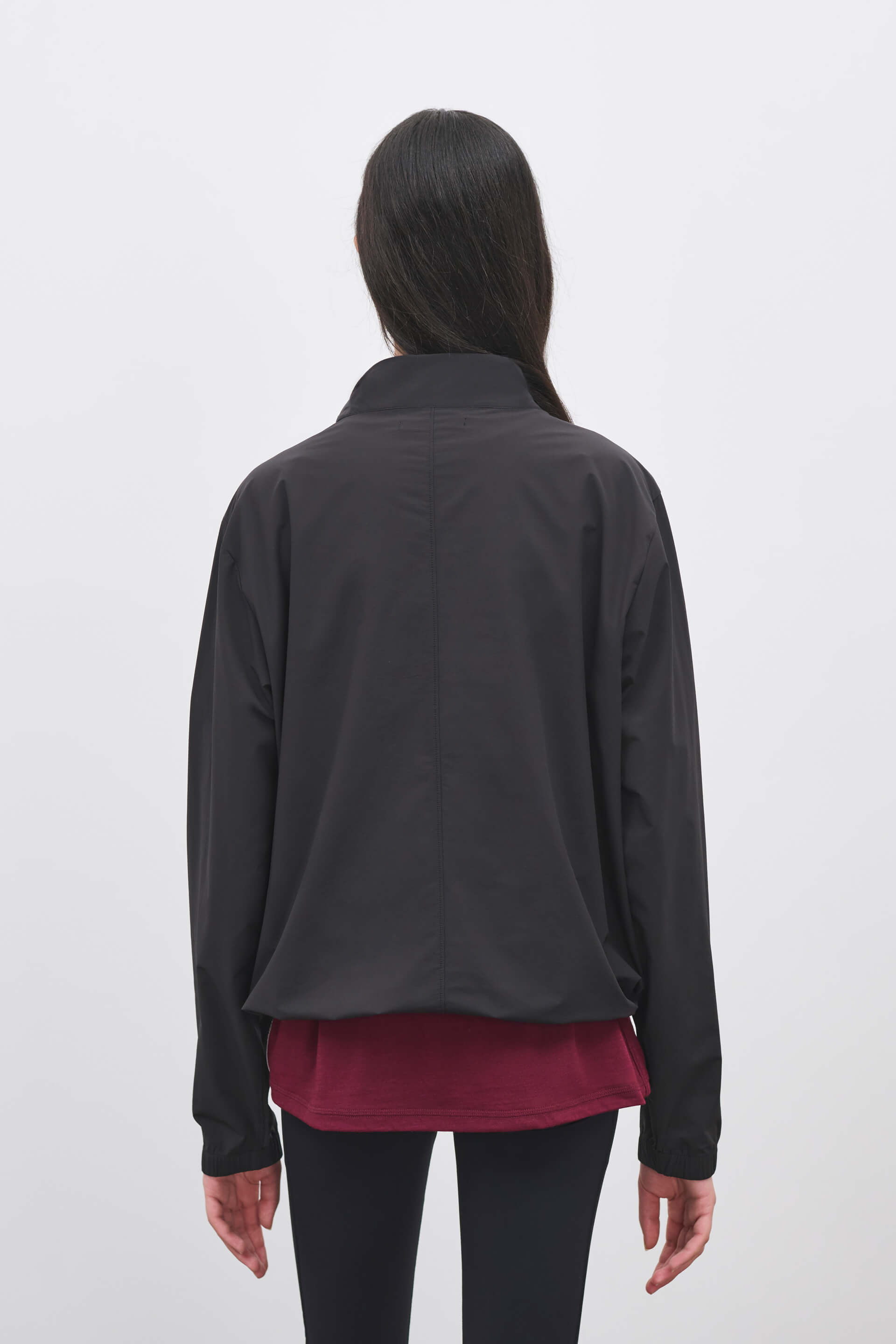 Literary Sport | Womens Virginia Half Zip Performance Jacket in Black