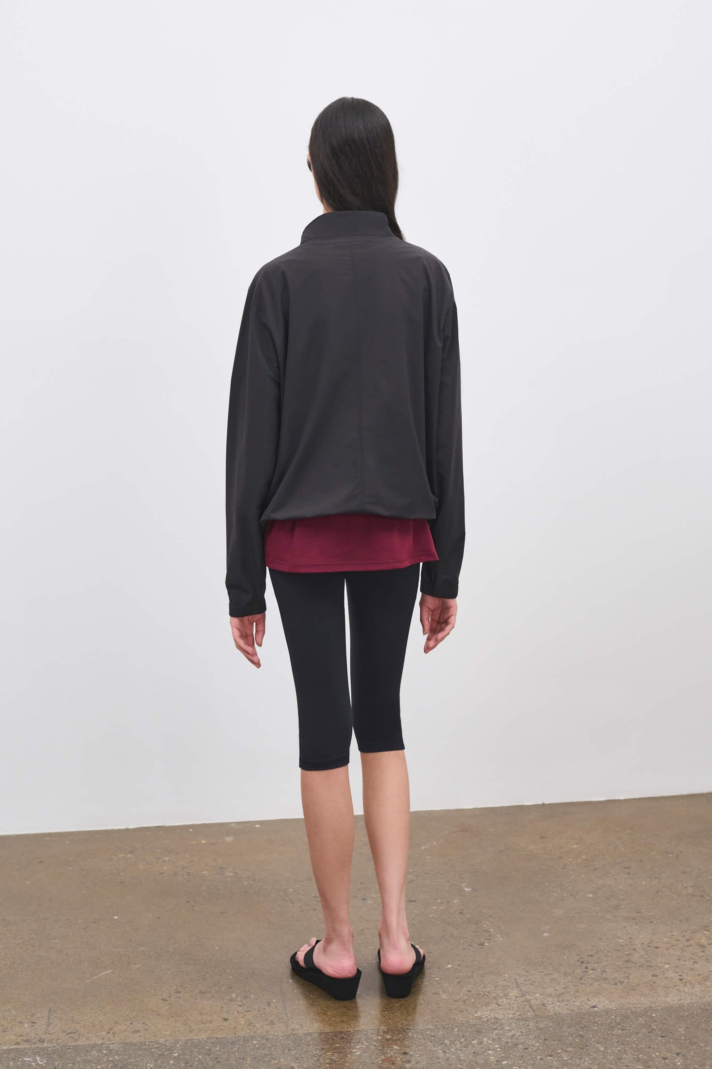 Literary Sport | Womens Virginia Half Zip Performance Jacket in Black