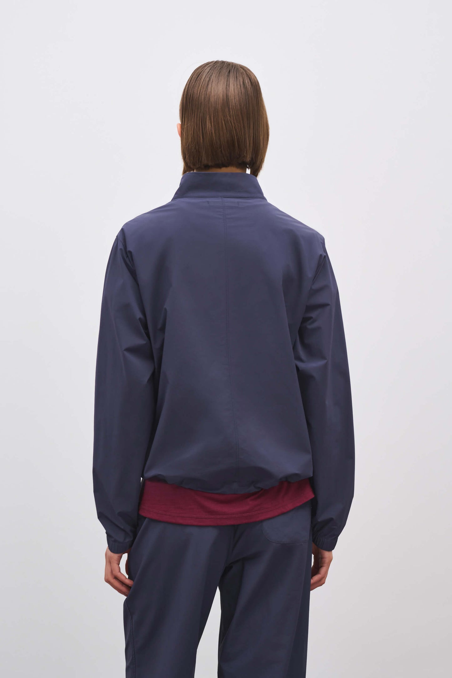 Literary Sport | Womens Virginia Half Zip Performance Jacket in Washed Navy Blue
