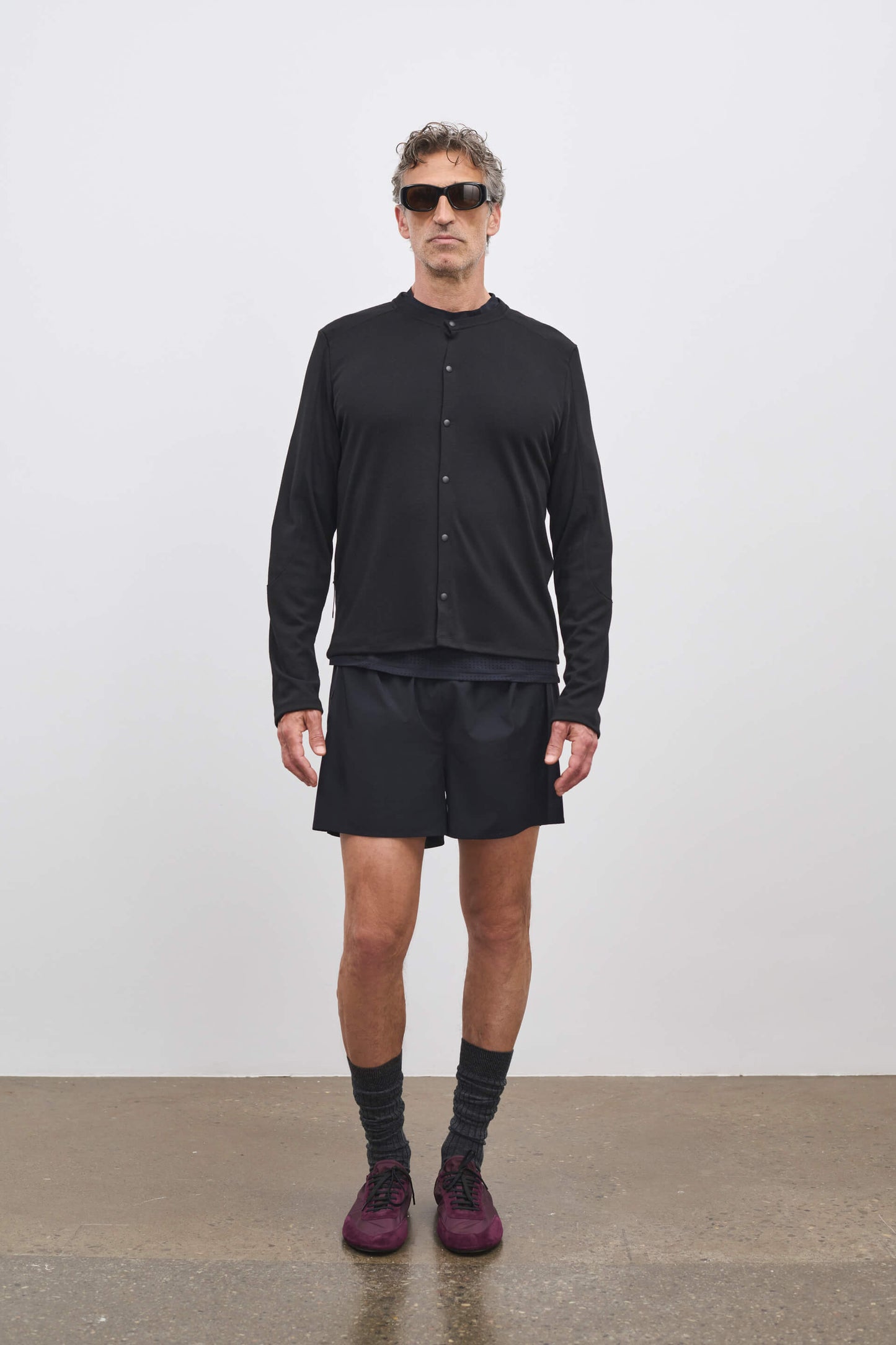 Literary Sport | Mens Walker Performance Cardigan in Black