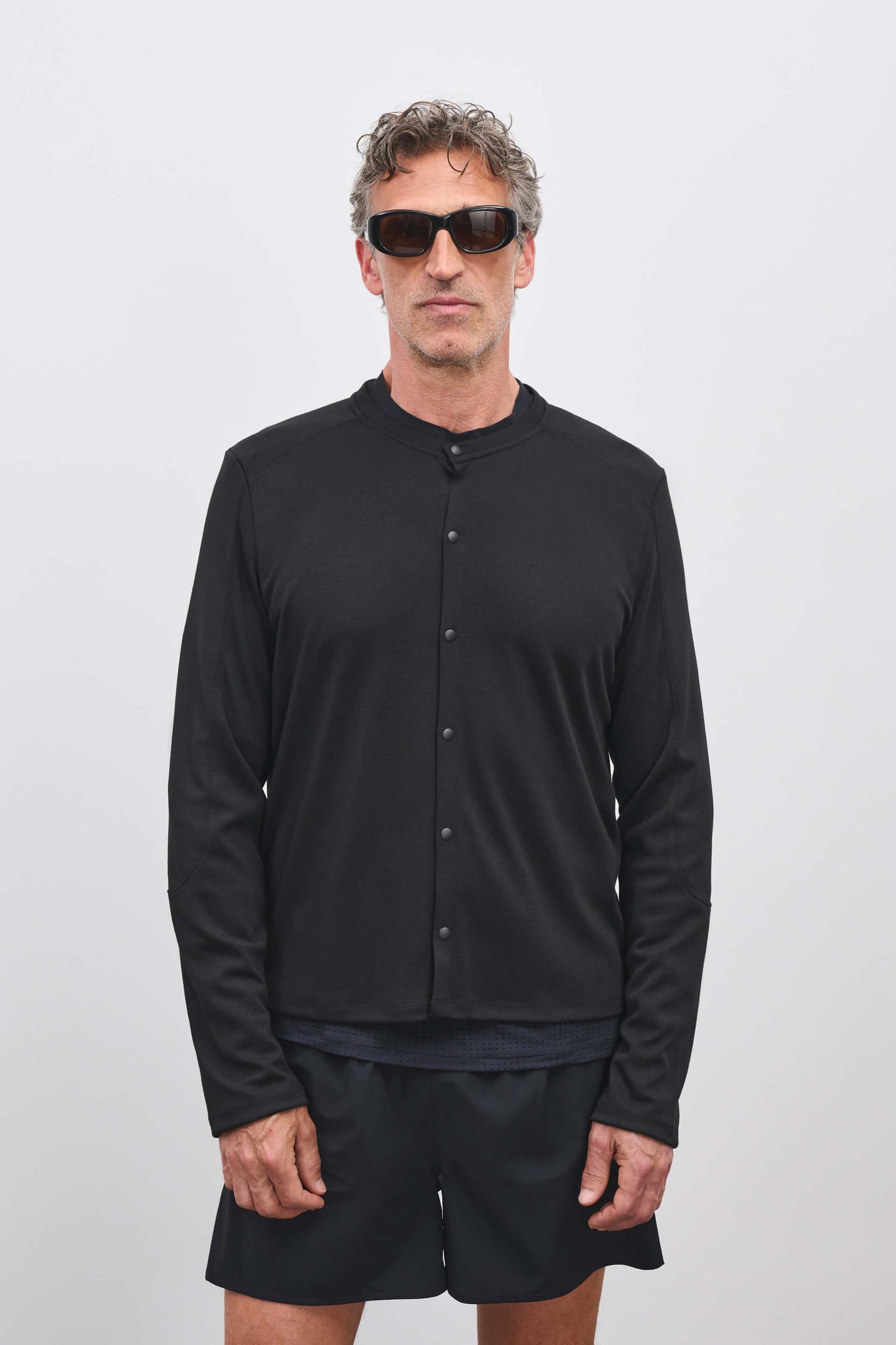 Literary Sport | Mens Walker Performance Cardigan in Black