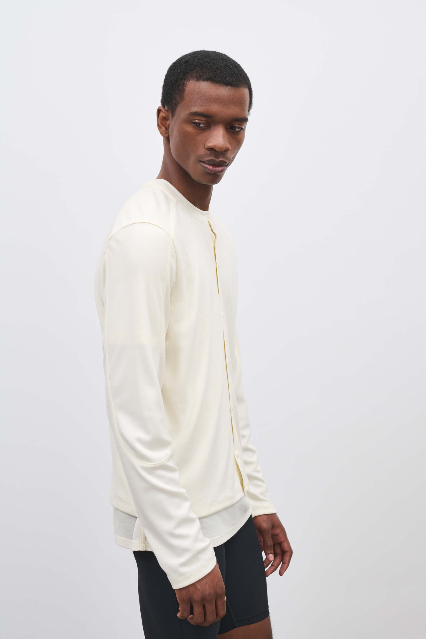 Literary Sport | Mens Walker Performance Cardigan in Bone