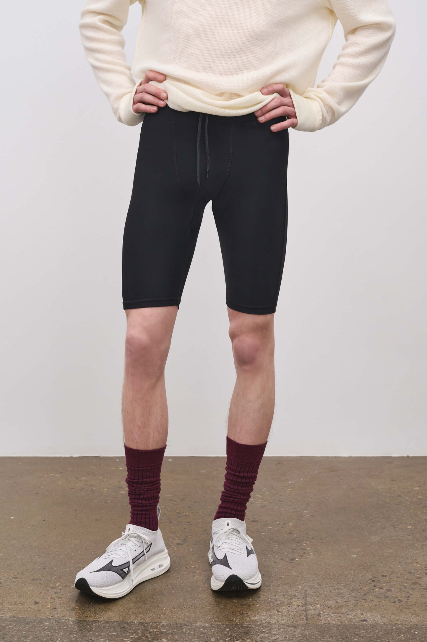 Literary Sport | Mens Pablo Short Run Tight in Black