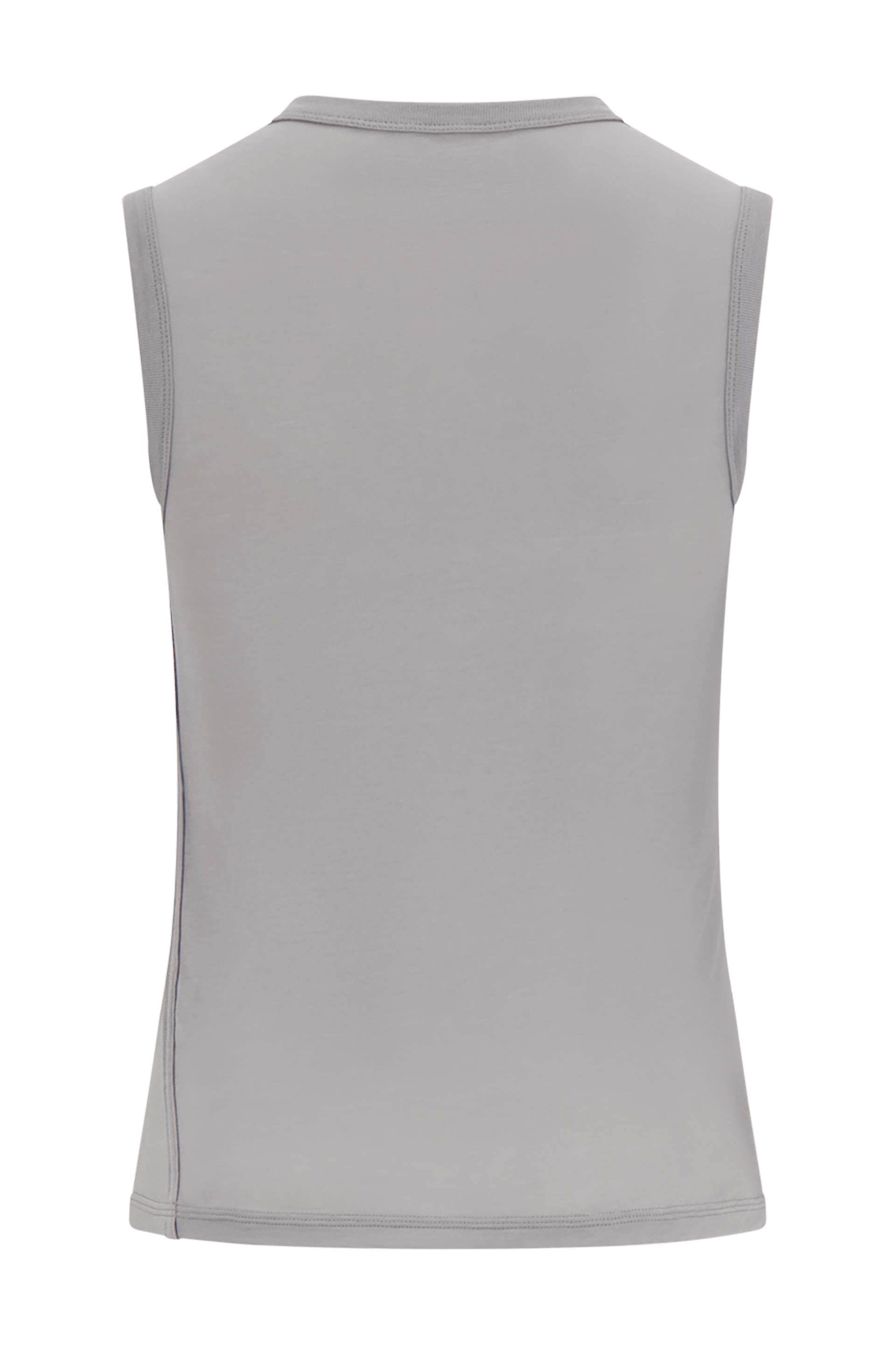 Literary Sport | Joan Womens Twist Fitted Tank Top - Steel Silver Grey