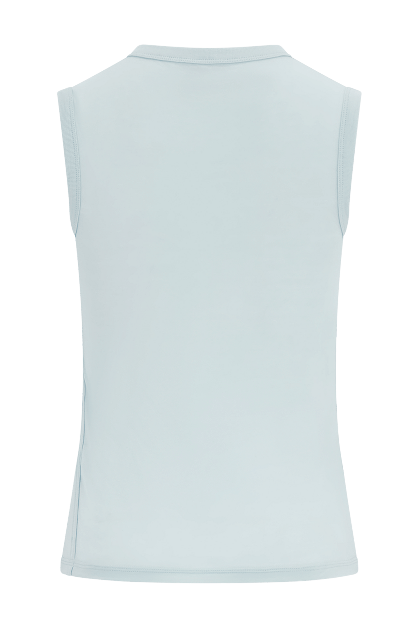 Literary Sport | Joan Womens Twist Fitted Tank Top - Mist Light Blue