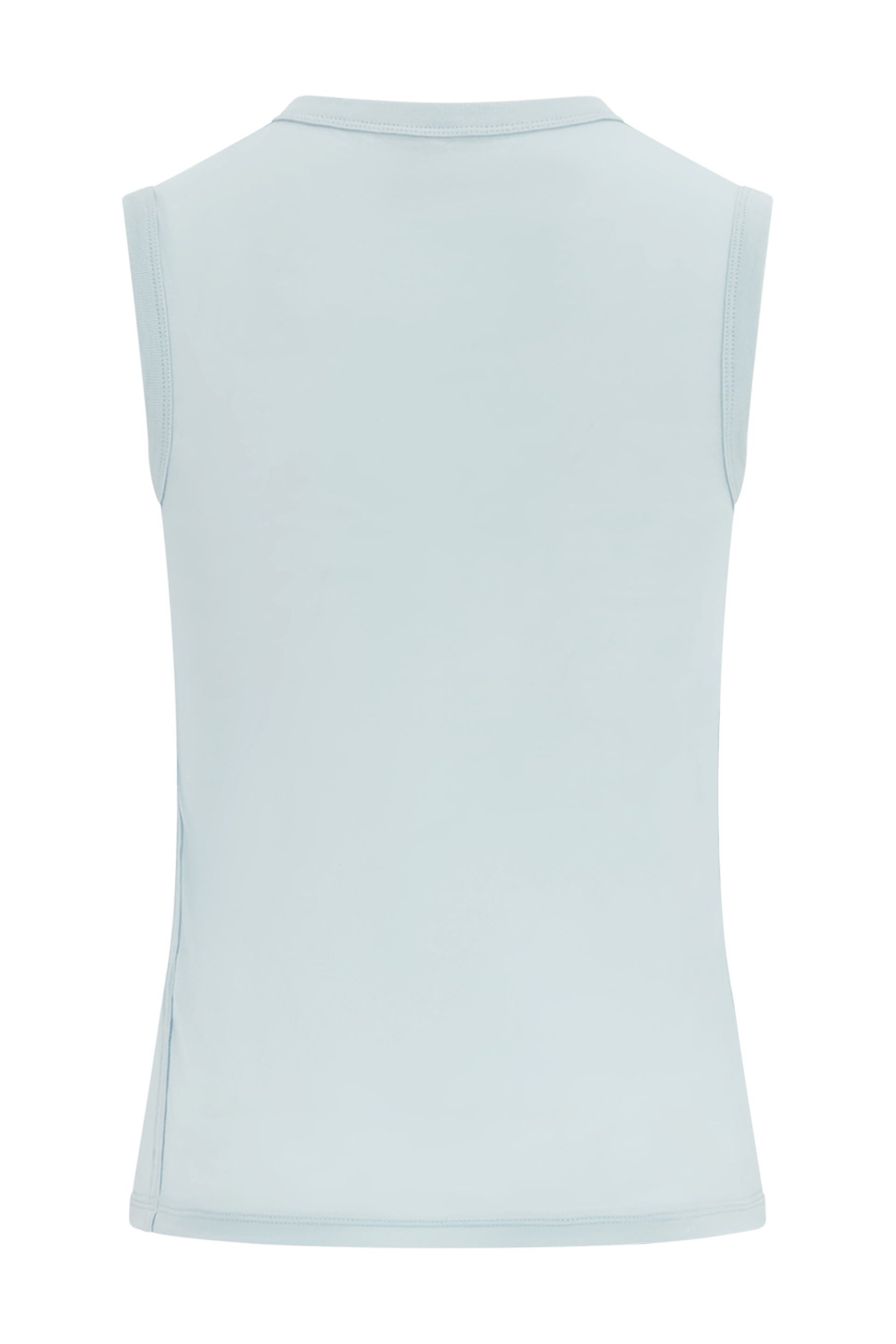 Literary Sport | Joan Womens Twist Fitted Tank Top - Mist Light Blue