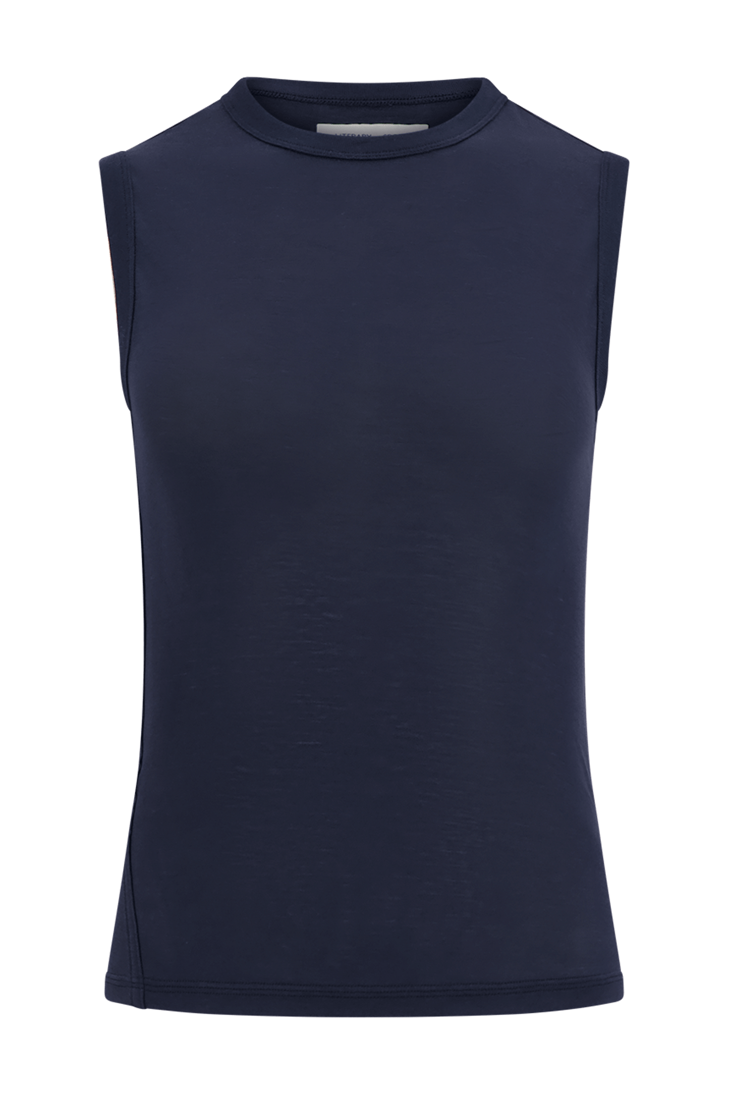 Literary Sport | Joan Womens Twist Fitted Tank Top - Night Dark Navy