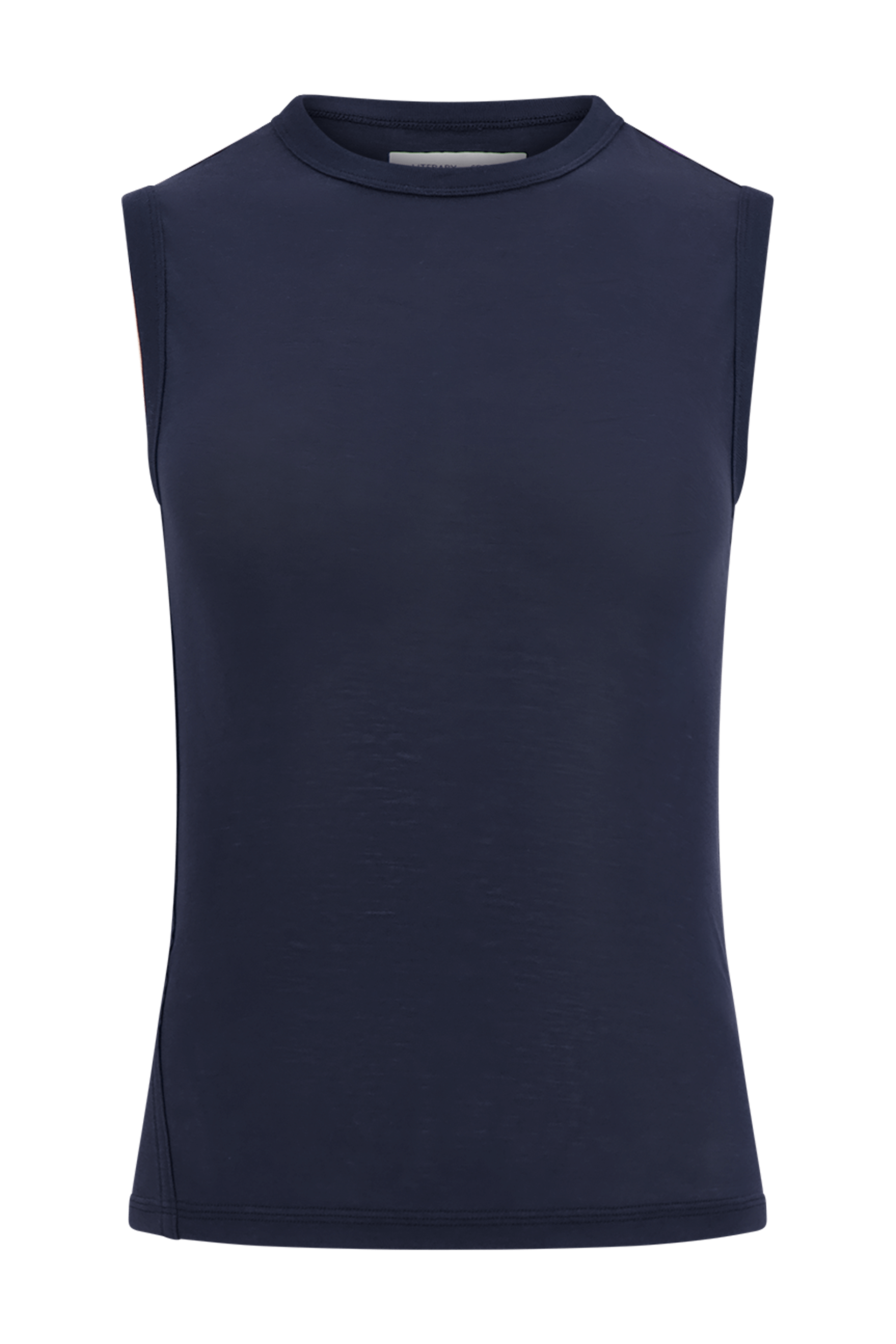 Literary Sport | Joan Womens Twist Fitted Tank Top - Night Dark Navy