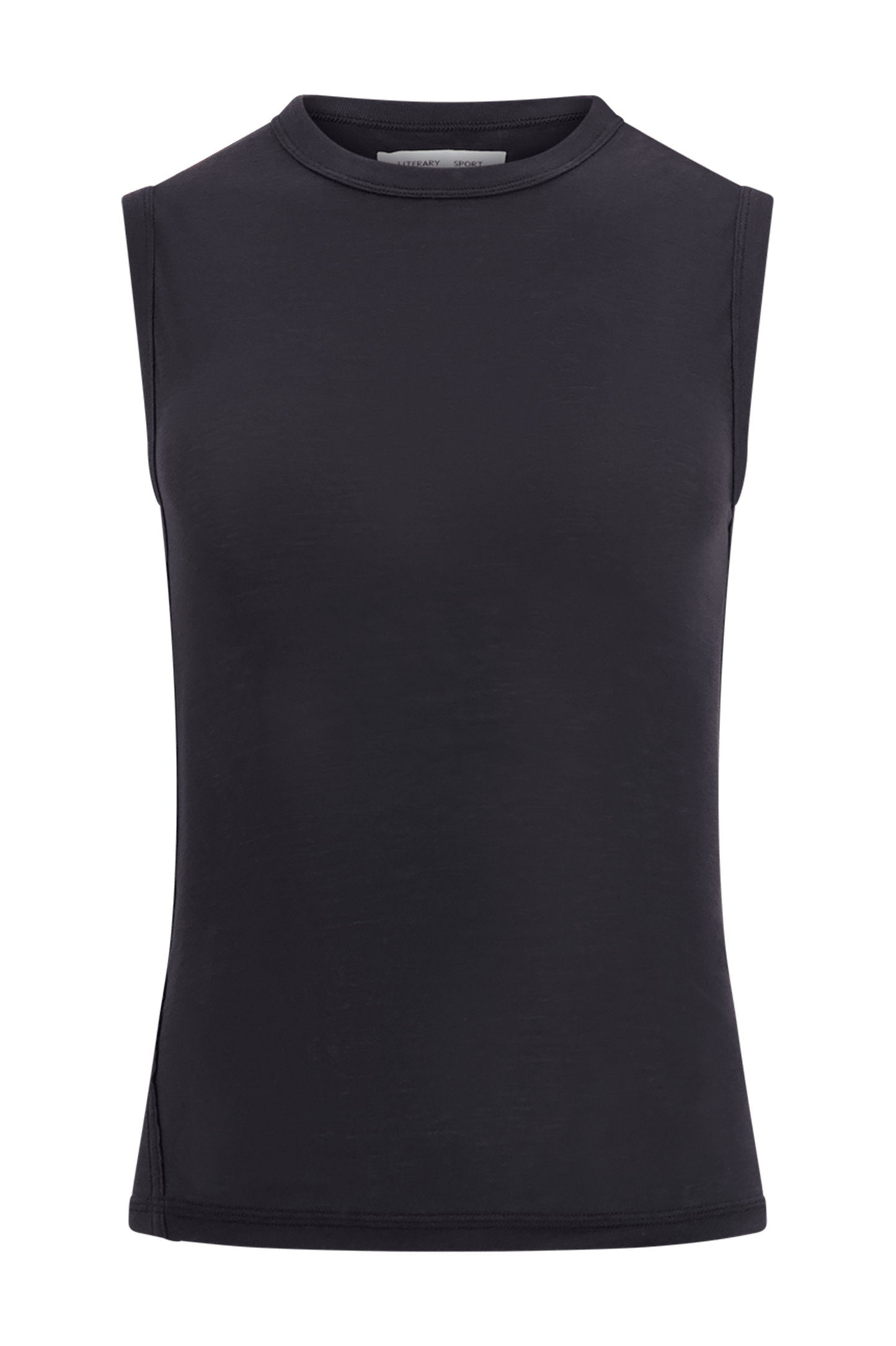 Literary Sport | Joan Womens Twist Fitted Tank Top - Washed Black