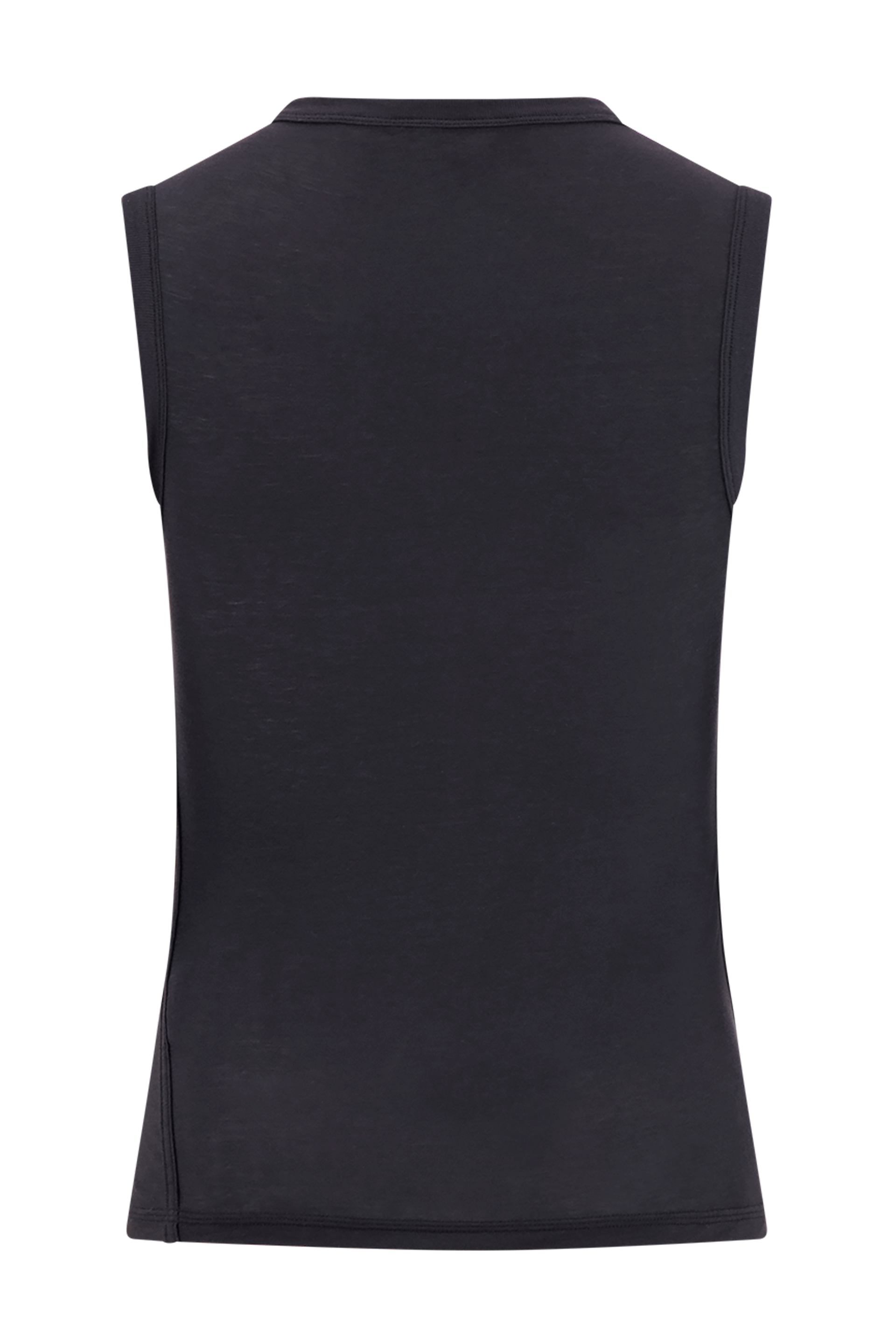 Literary Sport | Joan Womens Twist Fitted Tank Top - Washed Black