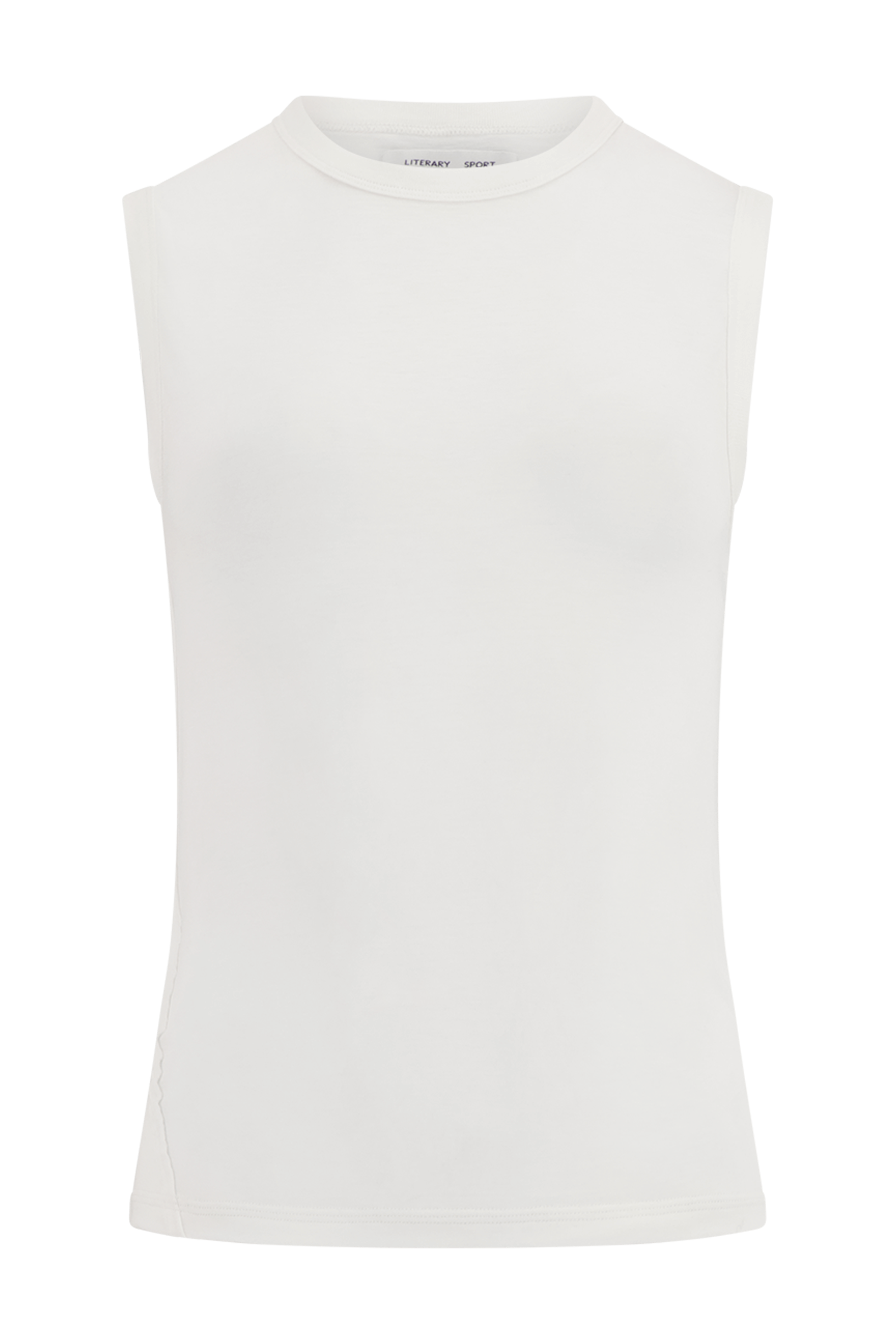 Literary Sport | Joan Womens Twist Fitted Tank Top - White