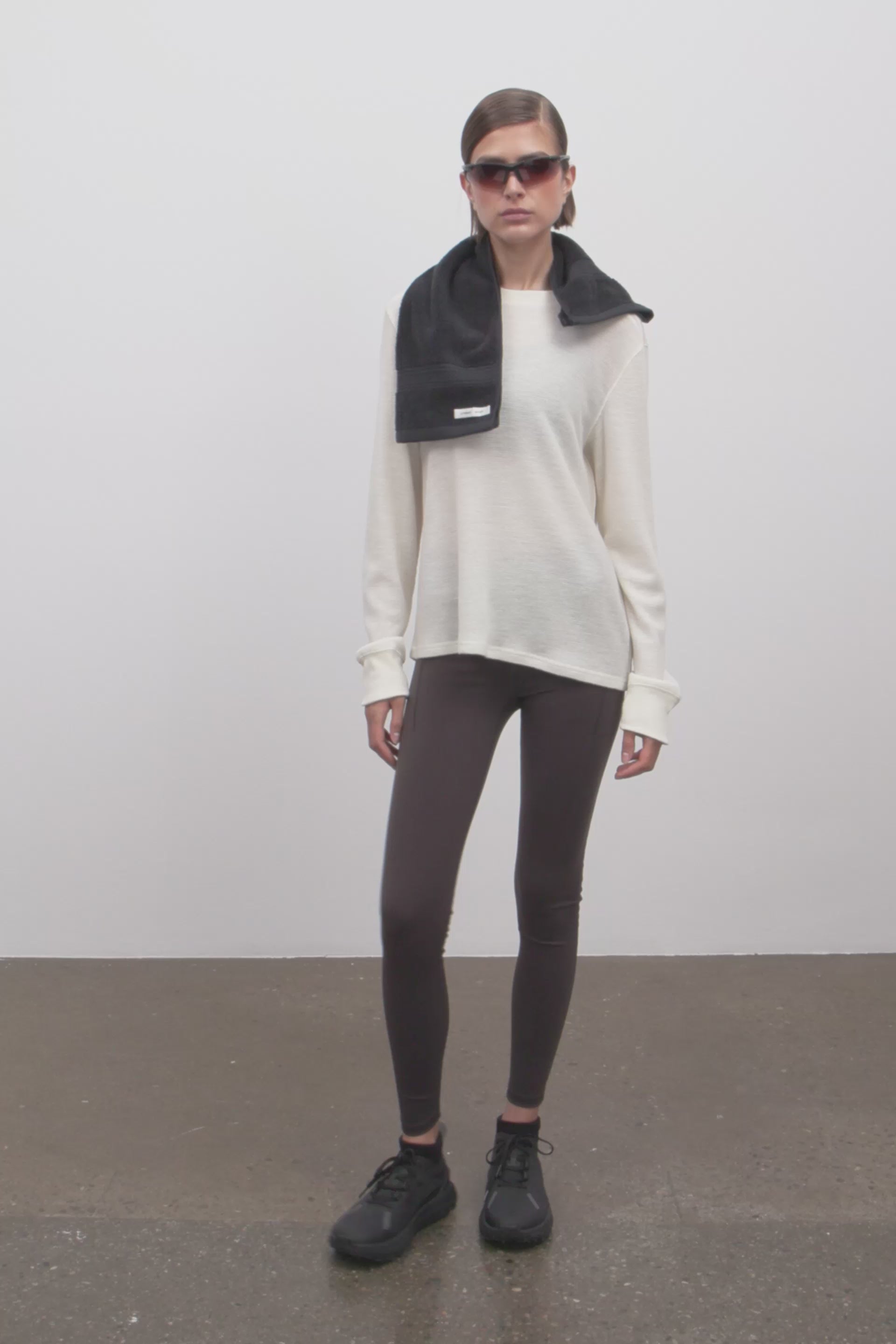 Literary Sport - Marcel Womens Merino Wool Long Sleeve T-Shirt - Bone