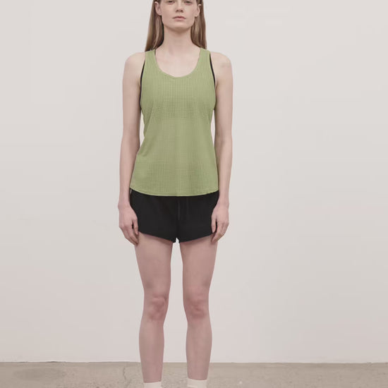 Literary Sport | Leni Womens Run Tank - Verdant Green