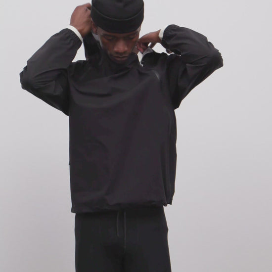 Literary Sport | Mens Emerson Waterproof Running Jacket in Black