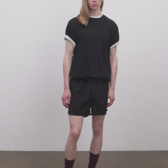 Literary Sport | James Mens Running T-Shirt - Washed Black
