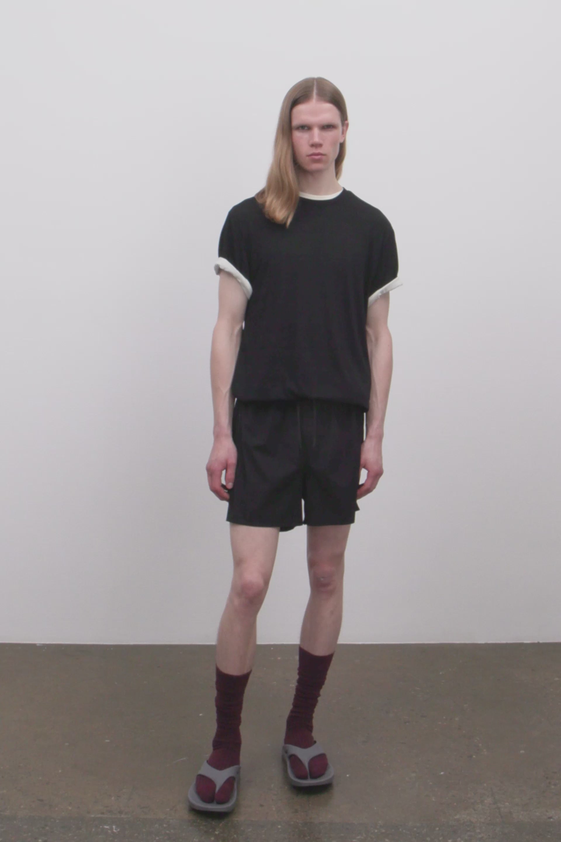Literary Sport | James Mens Running T-Shirt - Washed Black