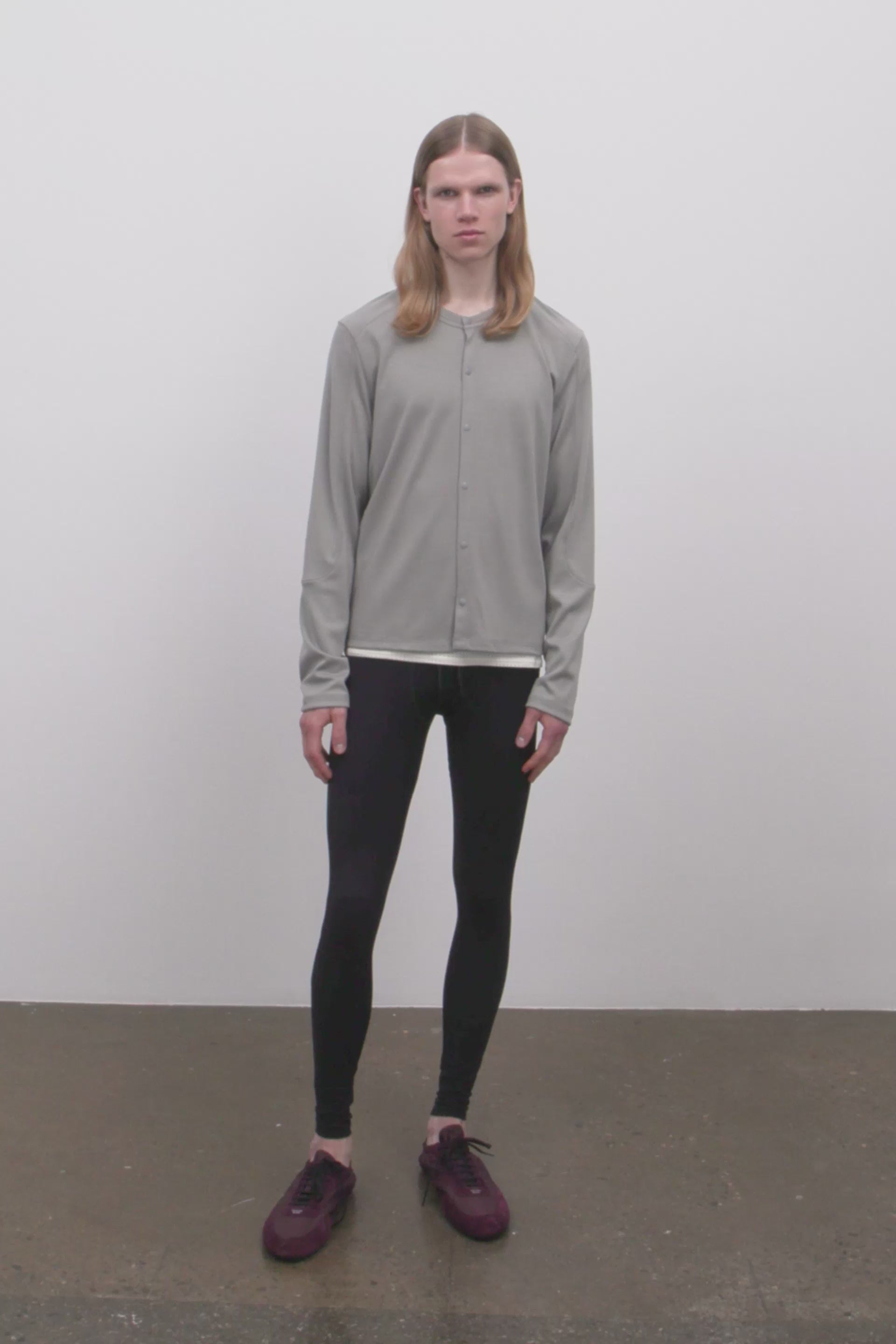 Literary Sport | Mens Walker Performance Cardigan in Grey