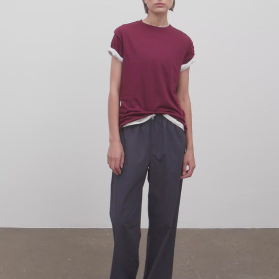 Literary Sport | Womens May Performance Pant in Washed Navy Blue