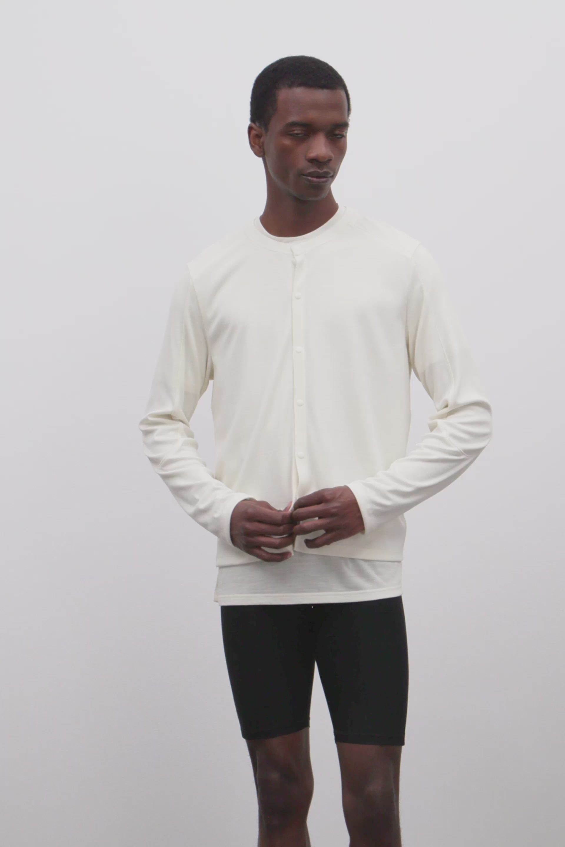 Literary Sport | Mens Walker Performance Cardigan in Bone