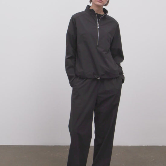 Literary Sport | Womens Virginia Half Zip Performance Jacket in Black