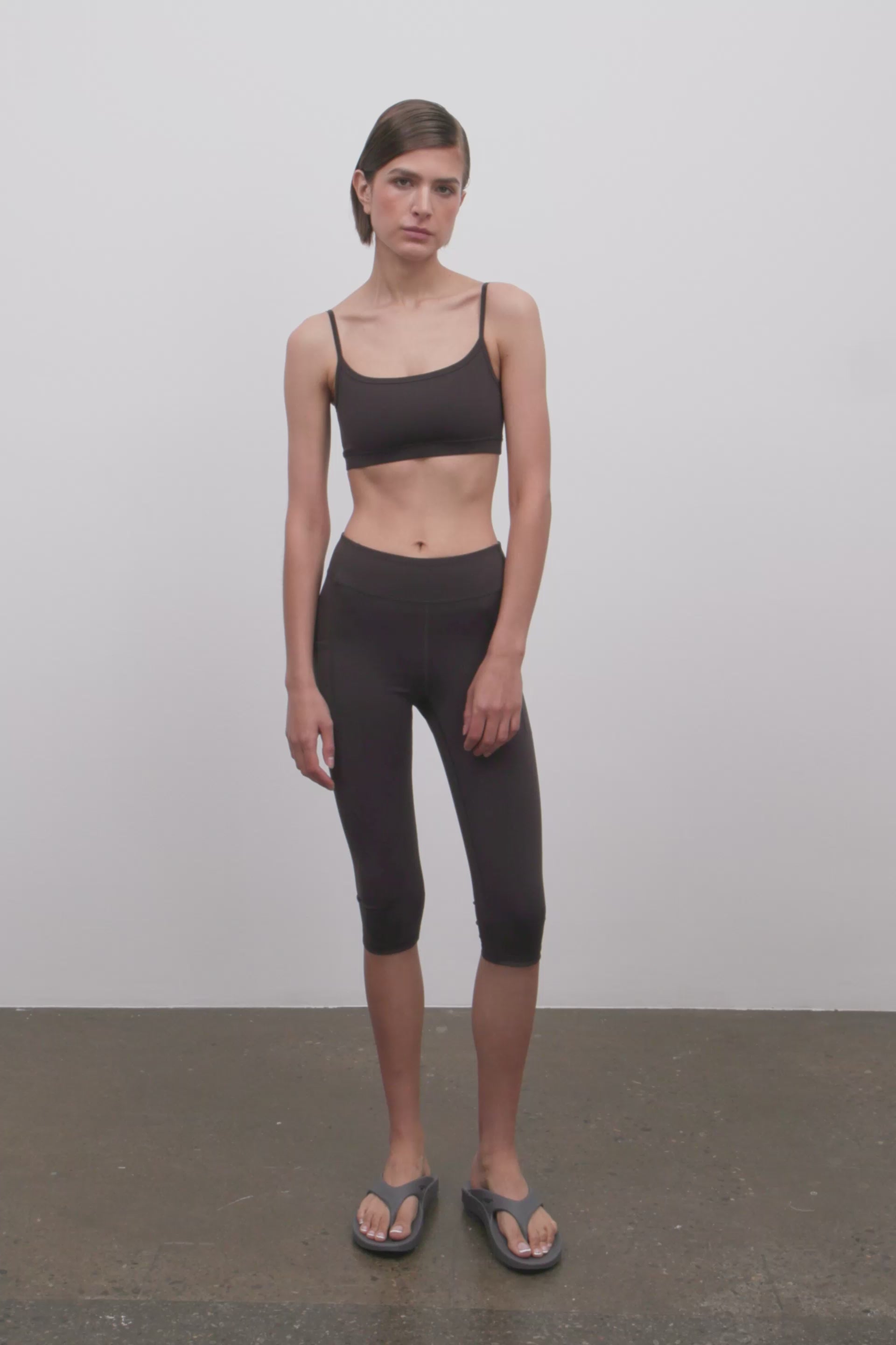 Literary Sport | Nora Womens Low Impact Sports Bra - Ash Dark Brown