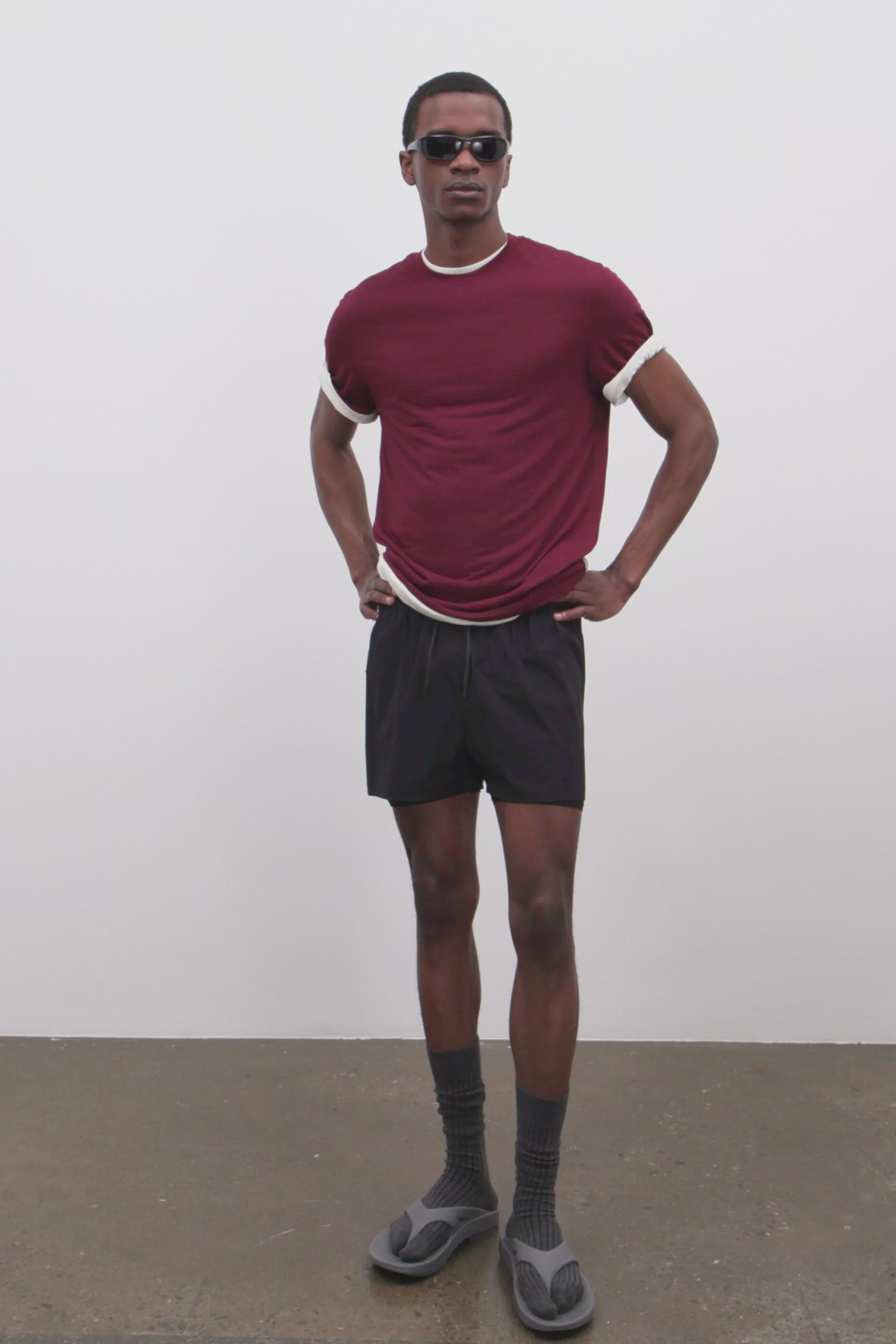 Literary Sport | Mens Myles Run Short with Liner in Black