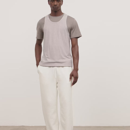 Literary Sport - Mens Lev Sweatpants - Bone White
