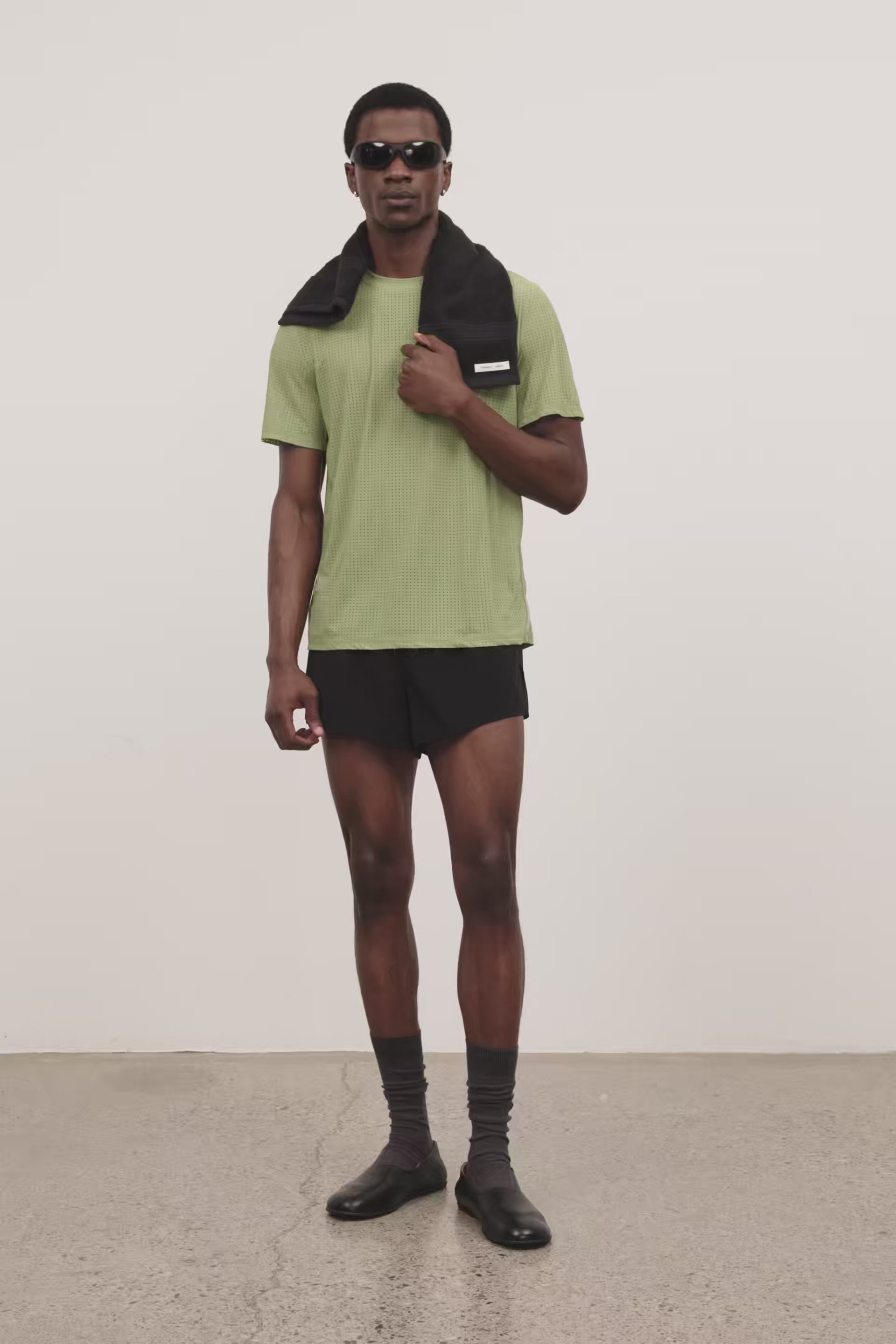 Literary Sport - Mens Morrison Run Short with Brief in Forma - Black