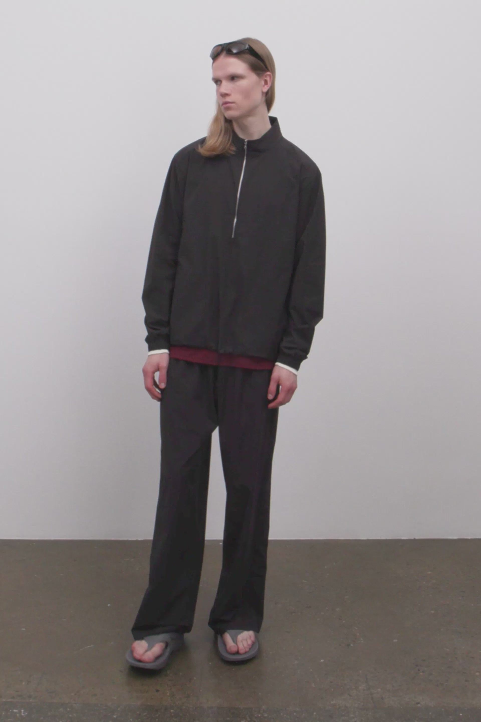 Literary Sport | Anton Half Zip in Black