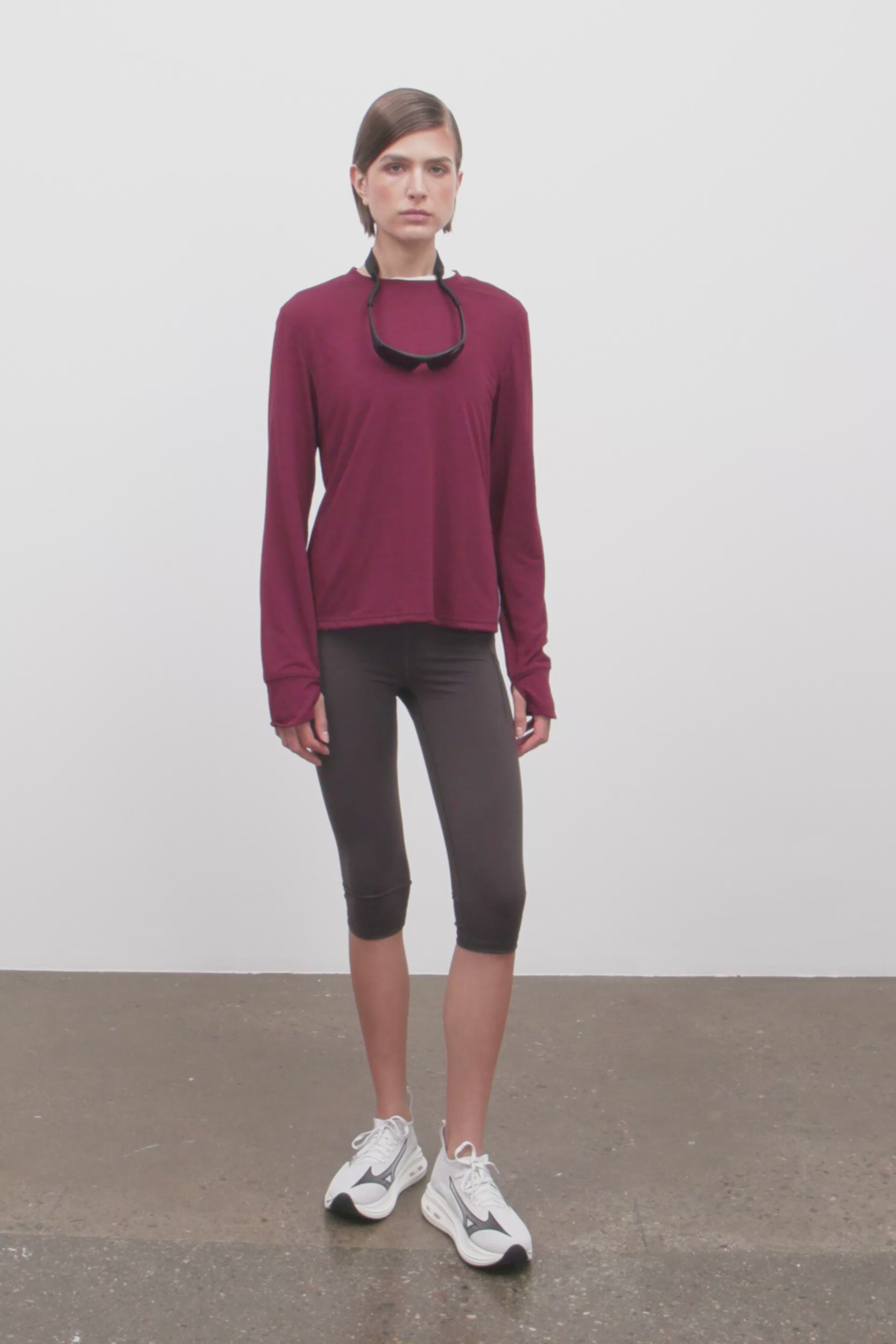 Literary Sport | Joy Womens Long Sleeve Burgundy