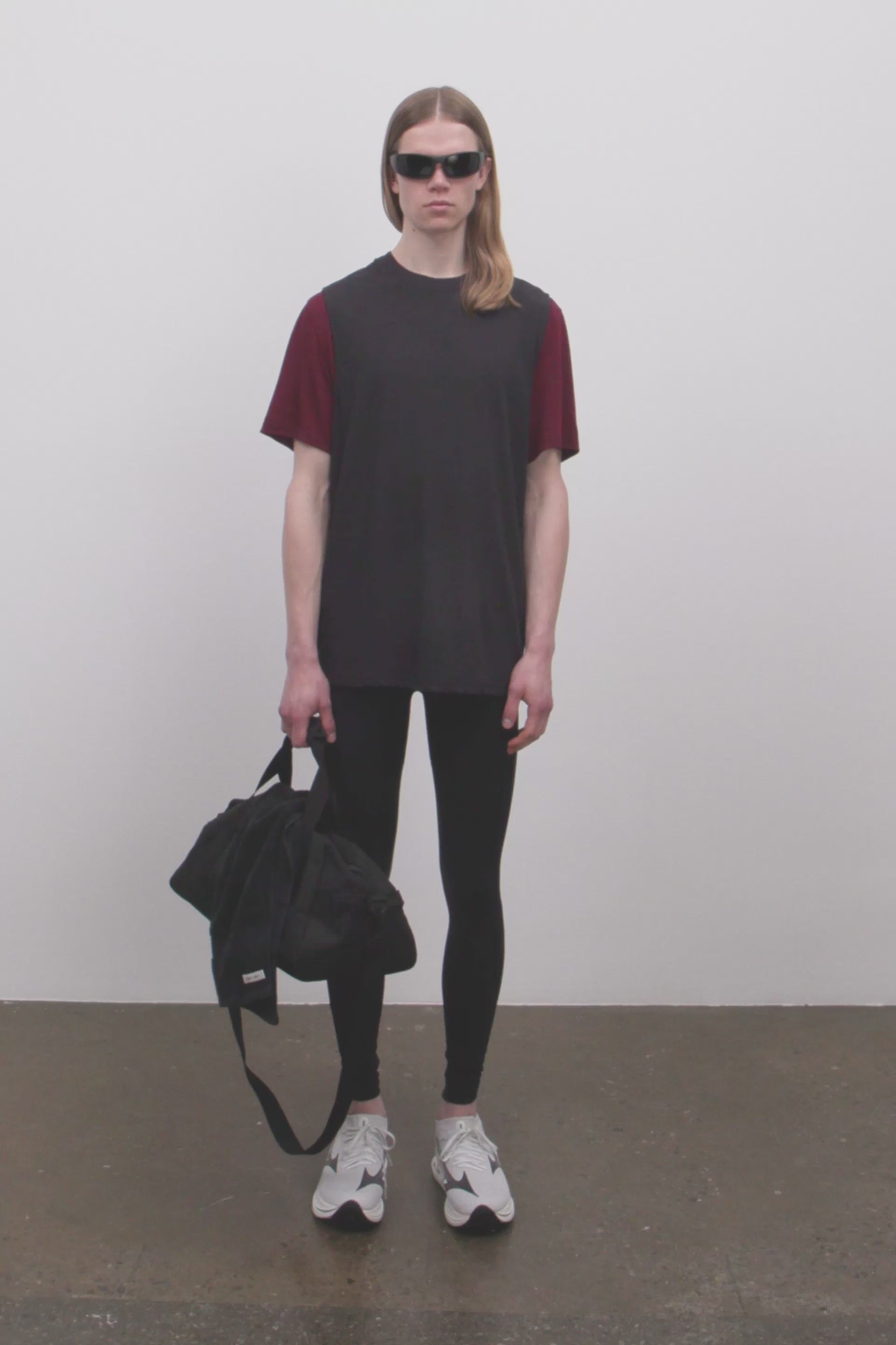 Literary Sport | Lorca Mens Sleeveless Running T-Shirt - Black - Front
