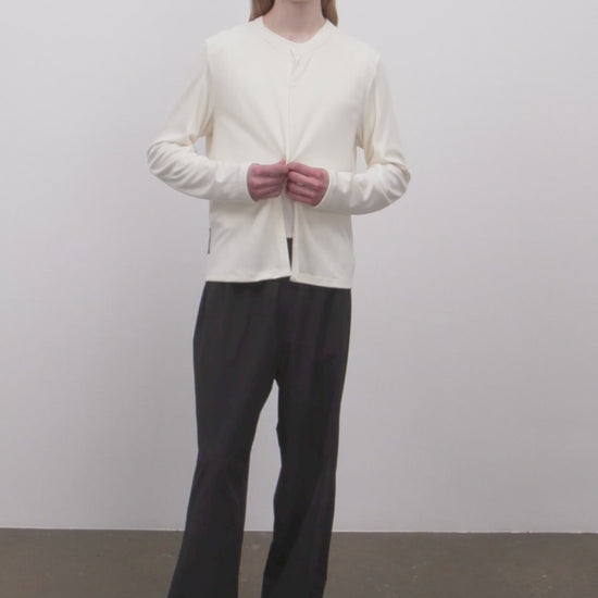 Literary Sport | Mens Walker Performance Cardigan in Bone
