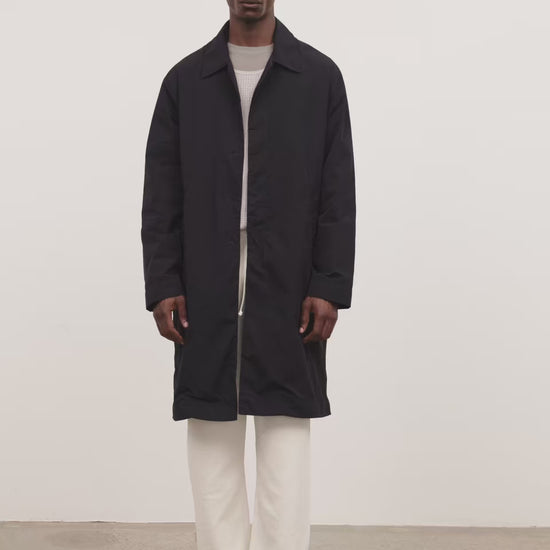 Literary Sport - Mens Hughes Car Coat in Navy