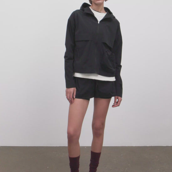 Literary Sport | Adrienne Womens Packable Running Jacket in Black
