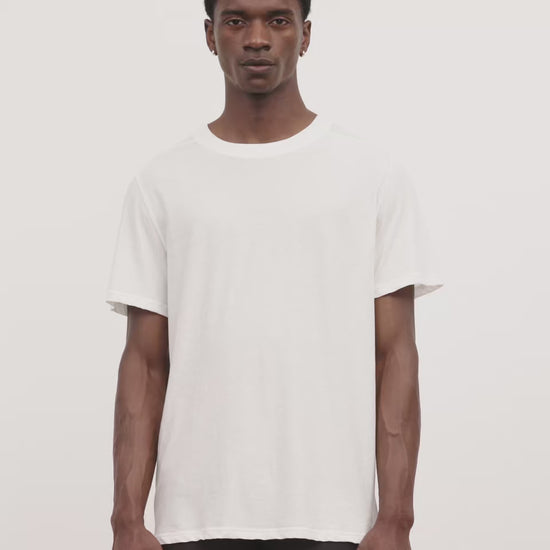 Literary Sport - Mens James Running T-Shirt in Lightweight Cotton - White