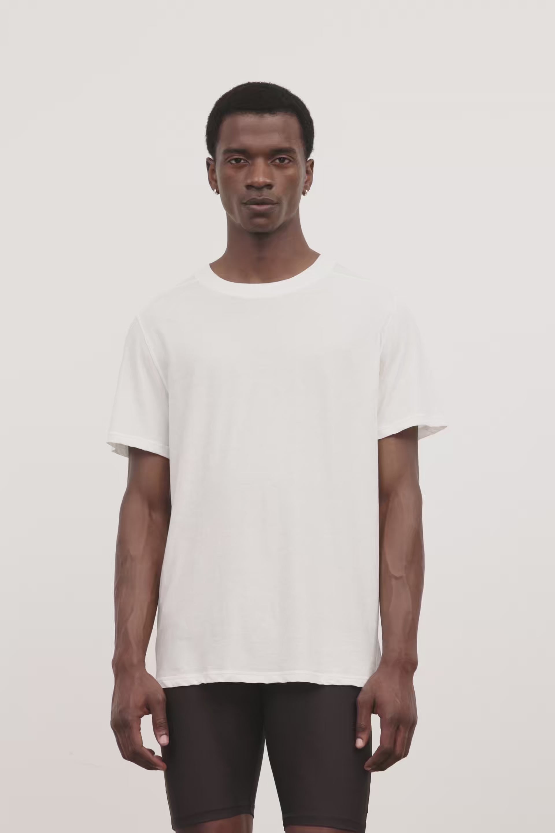 Literary Sport - Mens James Running T-Shirt in Lightweight Cotton - White